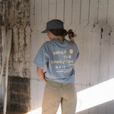 BLUE UNDER THE ROWAYTON SUN TEE