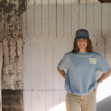 BLUE UNDER THE ROWAYTON SUN TEE